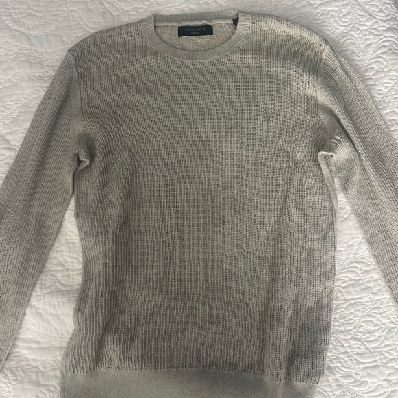 All Saints Light Gray Crewneck Sweater - Picture 2 of 7